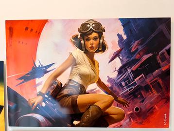 Pilot II by L.A. French - scifi pin up beschikbaar voor biedingen