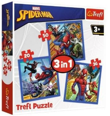 Spiderman 3 in 1 Puzzel - 20/36/50 stukjes - Trefl beschikbaar voor biedingen