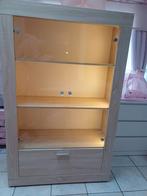 Leen Bakker Vitrinekast Joost kast met licht, Ophalen, Met deur(en), 100 tot 150 cm, 50 tot 100 cm