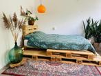 Palletbed van nieuwe pallets, 140 x 200 of 160 x 200 tot 220, Ophalen, Overige kleuren, Tweepersoons, 140 cm