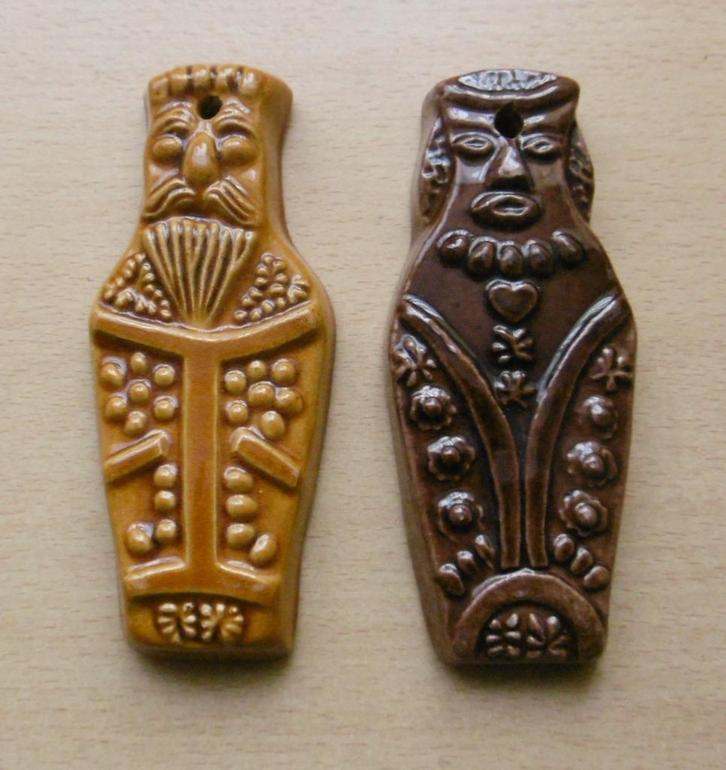 Abraham 50 jaar Vintage Zout geglazuurd aardewerk wanddecor, Antiek en Kunst, Antiek | Keramiek en Aardewerk, Ophalen of Verzenden