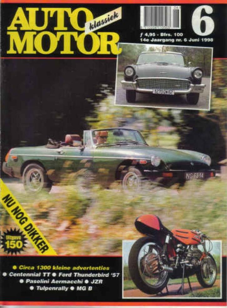 AMK 6 1998 : Ford Thunderbird - MG MGB - Aermacchi - JZR, Boeken, Auto's | Folders en Tijdschriften, Gelezen, Algemeen, Ophalen of Verzenden