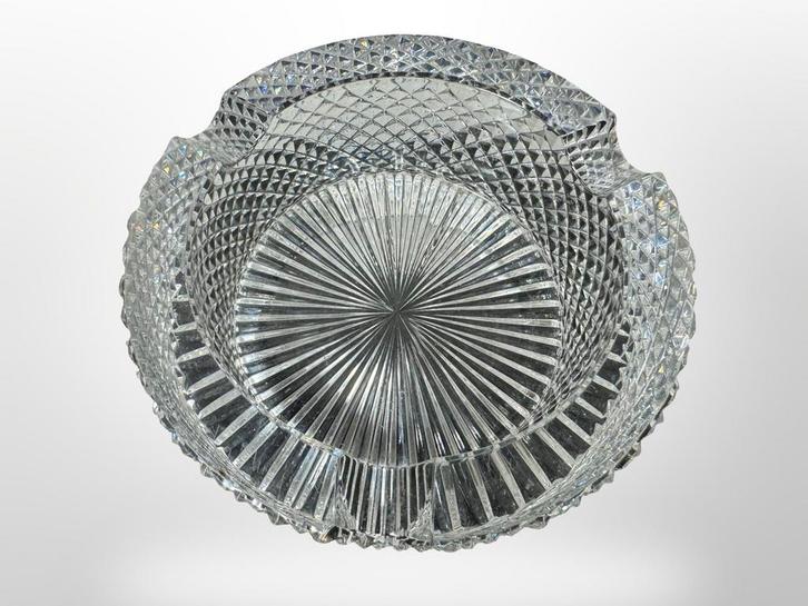 Art Deco Kristal Asbak, Antiek en Kunst, Antiek | Glas en Kristal, Ophalen of Verzenden