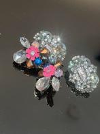 2 paar Oorbellen met Strass en Kristal, Overige materialen, Ophalen of Verzenden, Zo goed als nieuw, Met edelsteen