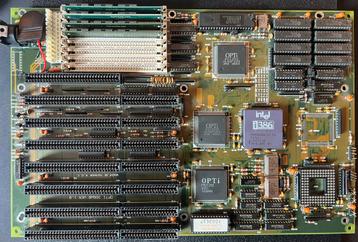DataExpert 386 moederbord met OPTi chipset beschikbaar voor biedingen