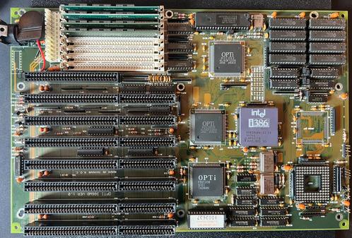 DataExpert 386 moederbord met OPTi chipset, Computers en Software, Vintage Computers, Ophalen of Verzenden