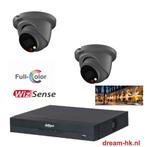 4MP Dahua WizSense Full Color set/NVR + 2x camera, Ophalen of Verzenden, Nieuw, Buitencamera