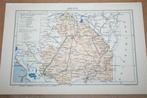 Originele oude provinciekaart Drenthe - circa 1930 !!, Boeken, Atlassen en Landkaarten, Gelezen, Ophalen of Verzenden, Landkaart