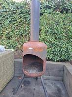 Gebruikte Vuurton met Pijp, Tuin en Terras, Vuurkorven, Ophalen, Gebruikt, Vuurton