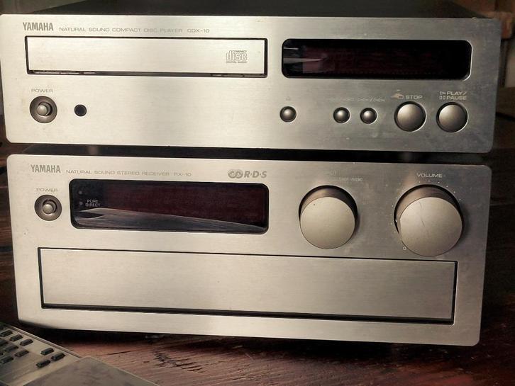 Metal YAMAHA CD speler CDX-10 en VERSTERKER RX-10, Audio, Tv en Foto, Stereo-sets, Gebruikt, Cd-speler, Tuner of Radio, Overige merken