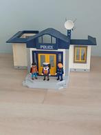 Playmobil politiebureau met 2 polities en boef, Kinderen en Baby's, Speelgoed | Playmobil, Ophalen of Verzenden, Gebruikt