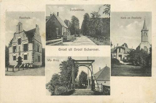 (304-234-013) Grootschermer Groet uit, Verzamelen, Ansichtkaarten | Nederland, Noord-Holland, Verzenden