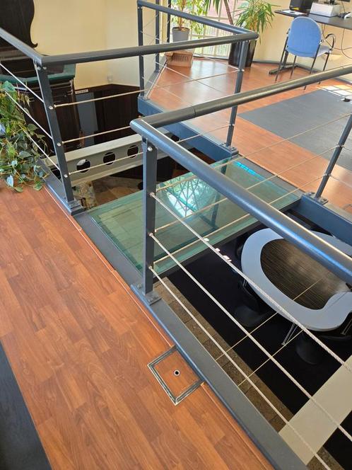 Entresolvloer, staal, voor kantoorfunctie, Doe-het-zelf en Verbouw, Metalen, Ophalen