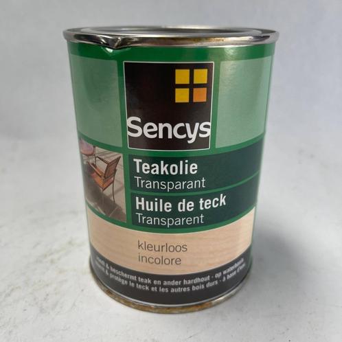 Sencys Teakolie Transparant Kleurloos 500ml, Doe-het-zelf en Verbouw, Verf, Beits en Lak, Nieuw, Beits, Minder dan 5 liter, Overige kleuren