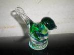 MURANO groen/blauw/transparant helder glazen vogel, Antiek en Kunst, Verzenden