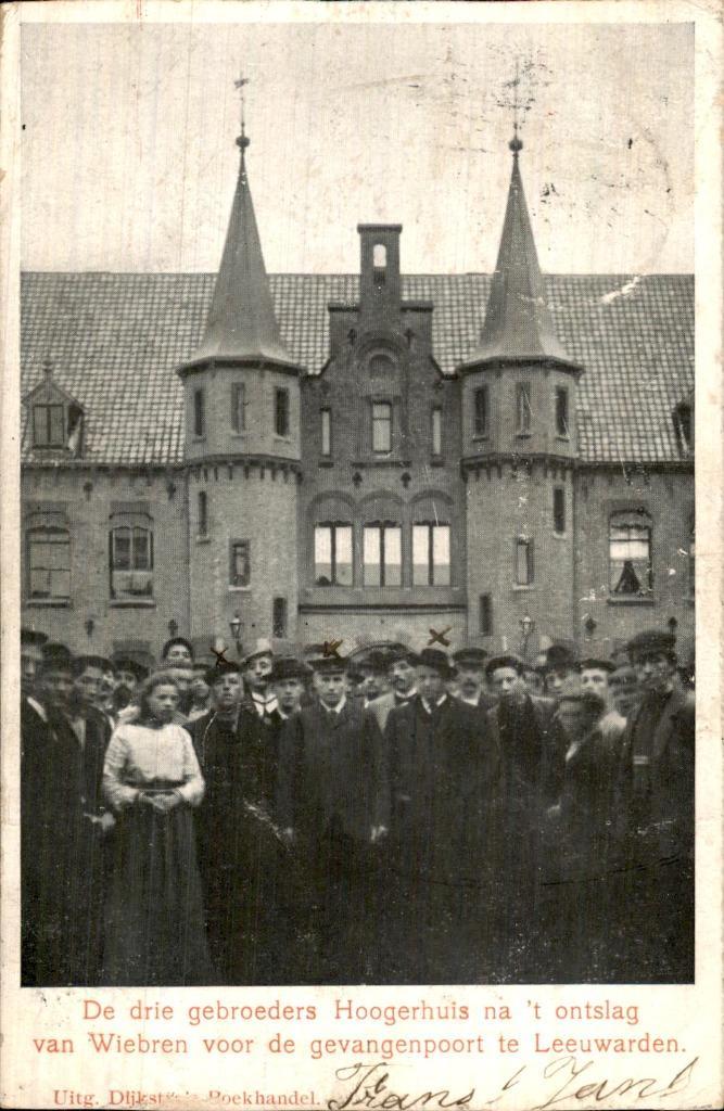Leeuwarden - Gevangenpoort, Verzamelen, Ansichtkaarten | Nederland, Gelopen, Friesland, Voor 1920, Ophalen of Verzenden