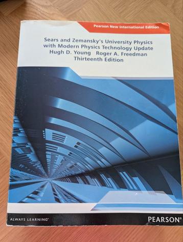 University Physics - Sears and Zemansky - 13e editie beschikbaar voor biedingen