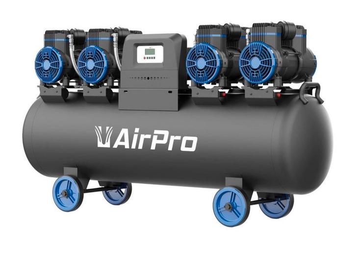 Nieuwe Compressor Olievrij 4x2pk 120L Tank 400V!, Doe-het-zelf en Verbouw, Compressors, Nieuw, Minder dan 25 liter, Minder dan 200 liter/min