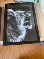 Leeuwen portret, Ophalen of Verzenden, Zo goed als nieuw, Minder dan 50 cm, Schilderij