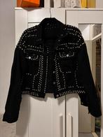 Zwarte Studs Denim Jacket - Maat S, Kleding | Dames, Zwart, Ophalen of Verzenden, Zo goed als nieuw, Jasje