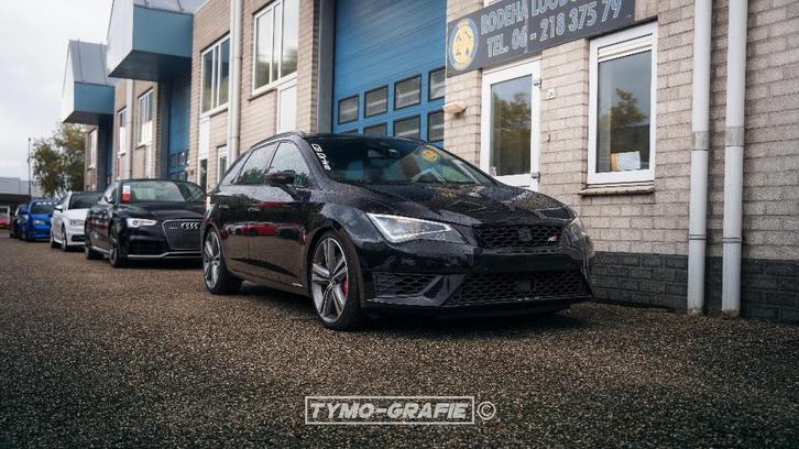 Seat Leon 2.0 TSI 280PK Dsg-6 2015 Zwart, Auto's, Seat, Particulier, Leon, Adaptive Cruise Control, Airbags, Airconditioning, Android Auto