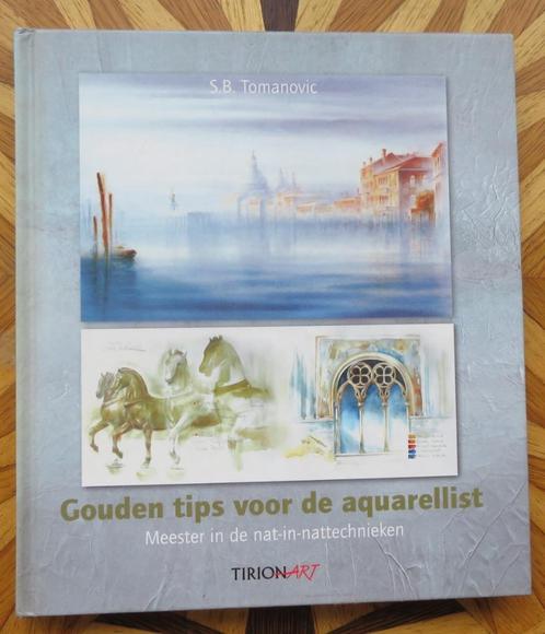 Gouden Tip -  voor de Aquarellist - Tomanovics  + CD, Boeken, Hobby en Vrije tijd, Zo goed als nieuw, Tekenen en Schilderen, Verzenden