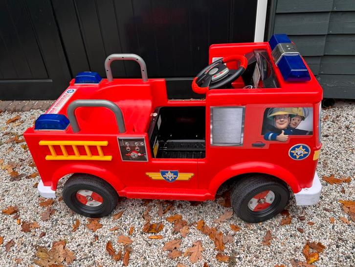 Accu auto brandweerman sam, Kinderen en Baby's, Speelgoed | Speelgoedvoertuigen, Gebruikt, Ophalen