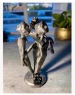 Beeld 3 vrouwen tin “Ammerlaan” Samen Eenheid Dans 12 cm, Ophalen of Verzenden