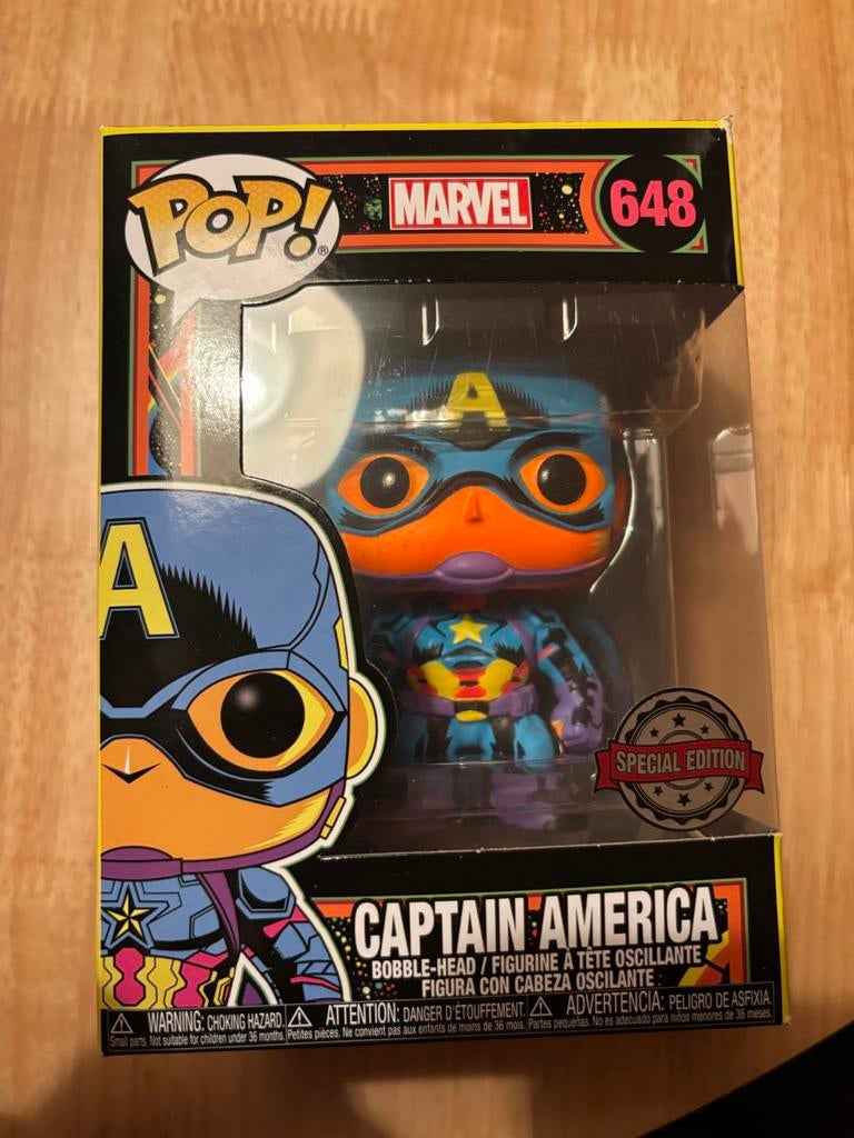 Captain America Funko Pop #648, Ophalen of Verzenden, Zo goed als nieuw