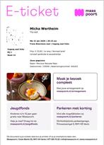 E- tickets Micha Wertheim, Twee personen