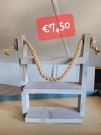 Houten wandrek met touw, Ophalen, Gebruikt