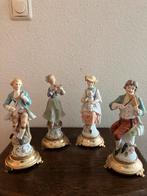 Antieke Porseleinen Beeldjes - Muzikanten Set, Antiek en Kunst, Antiek | Porselein, Ophalen of Verzenden