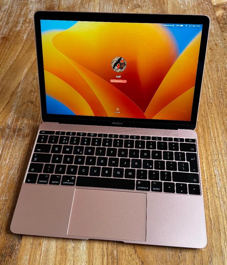 MacBook 12 inch i5 roze goud 2017 (goede accu), Computers en Software, Apple Macbooks, Zo goed als nieuw, MacBook, 12 inch, Minder dan 2 Ghz