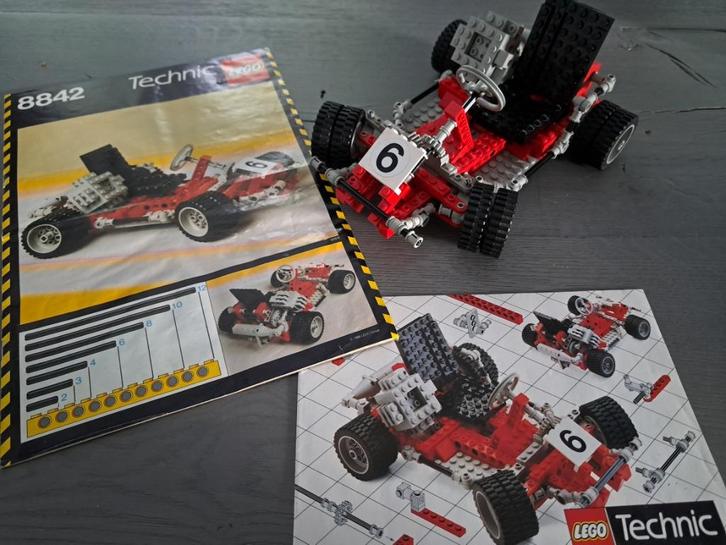 Lego Technic Go-Kart Skelter / Auto 8842 met boekje, Kinderen en Baby's, Speelgoed | Duplo en Lego, Gebruikt, Lego, Complete set