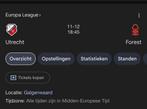 Fc utrecht vs nottingham forest bunnikside, Tickets en Kaartjes, Sport | Voetbal, Losse kaart, Twee personen, December, Europa of Champions League