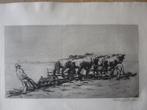 Daan Bout Ploegarbeid premie ets 1932, Antiek en Kunst, Ophalen of Verzenden