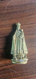 Vintage Messing Madonna met Kind Beeldje, Ophalen of Verzenden