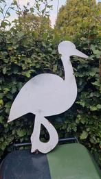 Houten geboorte Ooievaar, tuinbord, Ophalen, Gebruikt, Hout, Dierenbeeld
