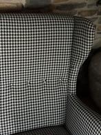 Ikea fauteuil strandmon oorfauteuil vibberbo zwart/beige, Huis en Inrichting, Ophalen, Zo goed als nieuw, 50 tot 75 cm