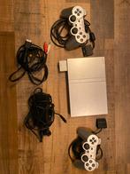 Playstation 2 Zilver - Incl. 2 Controllers + spellen, Ophalen of Verzenden, Gebruikt, Met 2 controllers