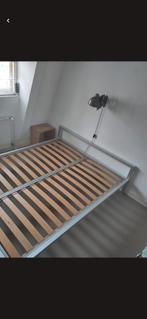 MDF Italia Aluminium Bed Bruno Fattorini, Ophalen, Tweepersoons, Zo goed als nieuw, Metaal