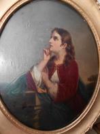 Fanny Geefs (1869) - Groot Ovaal Schilderij, Antiek en Kunst, Kunst | Schilderijen | Klassiek, Ophalen