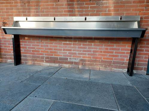 Intersan Wastrog Wastafel  Wasgoot Wasbak RVS 4 kraangaten, Doe-het-zelf en Verbouw, IJzerwaren en Bevestigingsmiddelen, Gebruikt