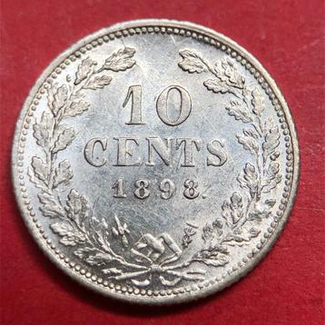 10 cent 1898. Pr. beschikbaar voor biedingen