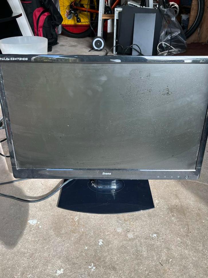 Iiyama ProLite E2473HDS 24 inch Monitor, Computers en Software, Monitoren, Gebruikt, 60 Hz of minder, DVI, Hoofdtelefoonaansluiting