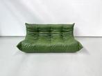 Ligne Roset Togo 3-zitsbank - In Bosgroen Leder, Design, 150 tot 200 cm, Driepersoons, Ophalen of Verzenden