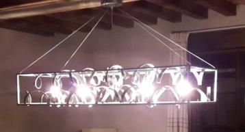 RVS hanglamp, eetkamerlamp beschikbaar voor biedingen