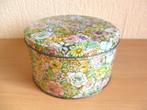 Blikje met bloempatroon. Rond. 13 x 7.5. Retro. Vintage., Verzamelen, Blikken, Ophalen of Verzenden, Zo goed als nieuw, Overige