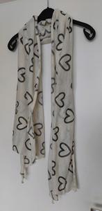 Esprit sjaal met hartjes opdruk, Kleding | Dames, Ophalen of Verzenden, Zo goed als nieuw, Sjaal