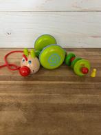 Haba trekfiguur rups Rina, Kinderen en Baby's, Speelgoed | Houten speelgoed, Ophalen of Verzenden, Zo goed als nieuw, Duw- of Trekspeelgoed